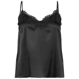 Rosemunde RWJade Silk Lace Stap Top, Sortv